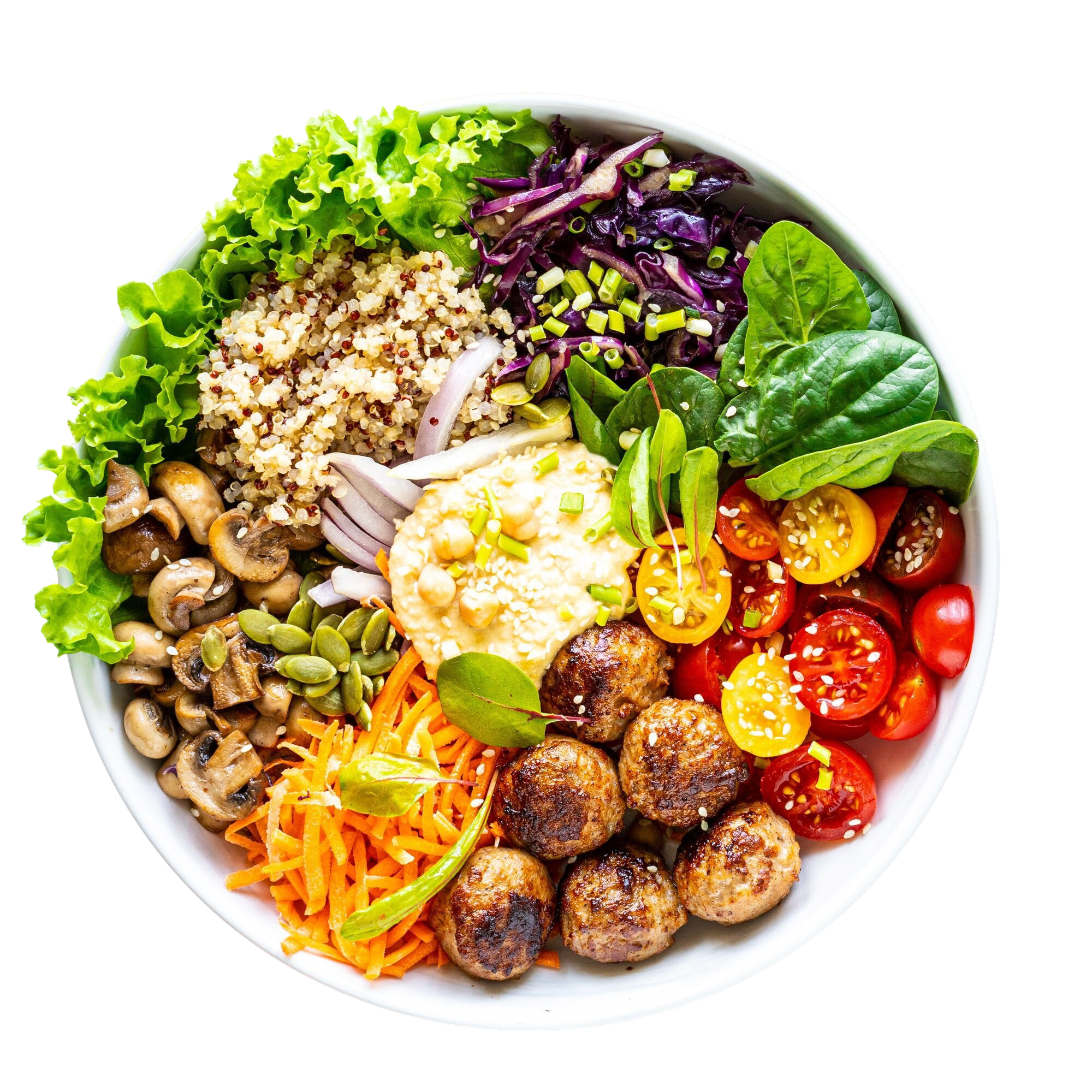 Healthy plant-based meal